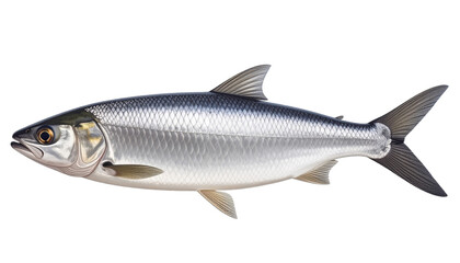 Obraz premium Atlantic Herring Fish Isolated on transparent Background – Realistic Marine Illustration