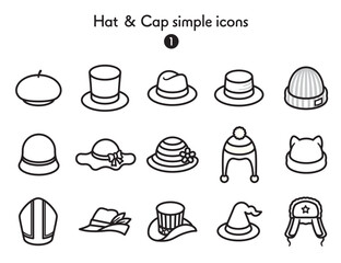 シンプルアイコン集 帽子1 © Armadilloz
