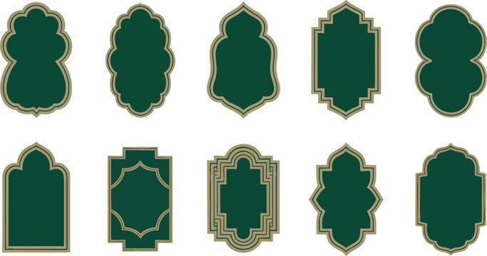 Islam Frame Shape Vector Design. Ramadan Vintage