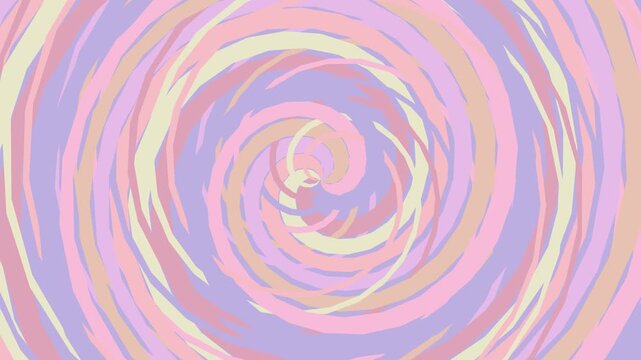 Pastel Spiral Swirl Motion Background Animation.