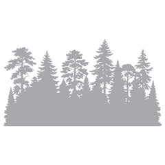 Obraz premium Forest Silhouette