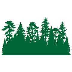 Pine Forest Silhouette