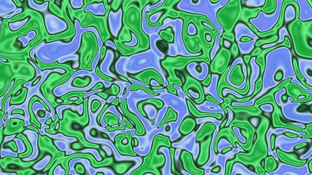 Vibrant Green and Blue Abstract Patterns.