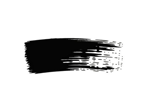 Grunge badge brush black hand drawn sticker vector