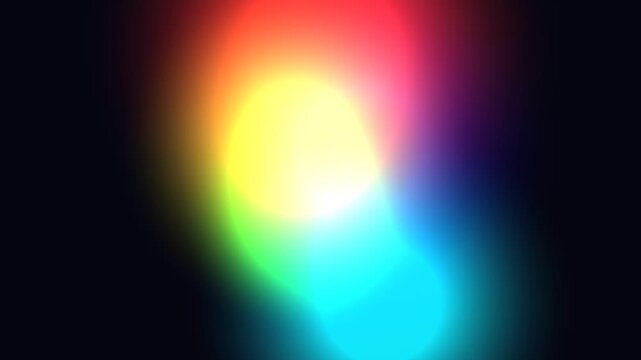 Vibrant Multicolored Lights on Dark Background.