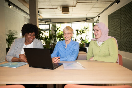 Friendly Office Meeting and Teamwork