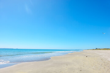  Papamoa Long Beach View sand, sky  and sea to distant horizon