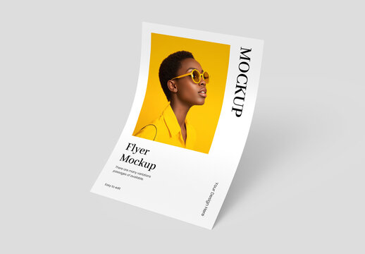 Sheet of Paper Flayer Mockup