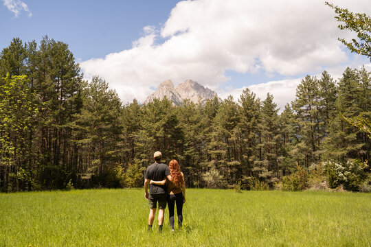 Couple mountain view