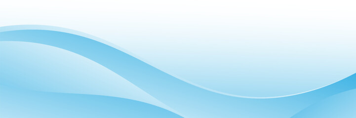 Fototapeta premium Abstract blue gradient curved frame template for business on a white background. Dynamic flowing blue gradient wave decoration.