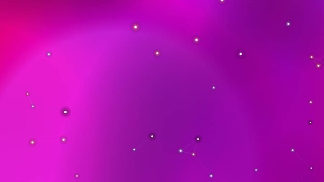 Vibrant Purple Background With Shining Dots.