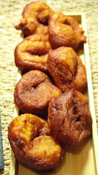 Bu&ntilde;uelos de Calabaza (pumpkin fritters), traditional dessert from valencia (Spain)