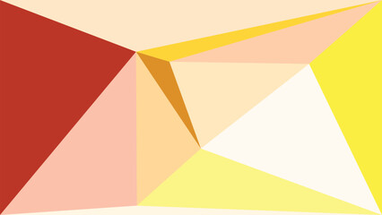 Fototapeta premium Warm red orange abstract triangles background pattern