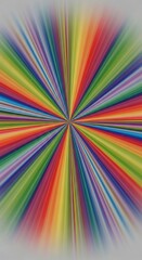 Vibrant Radial Lines in Multicolored Burst.