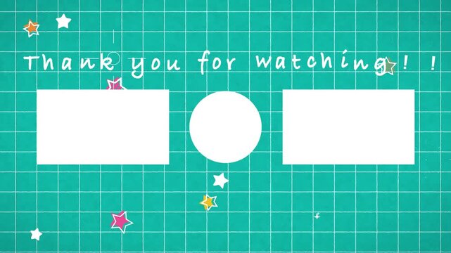 ポップでかわいい星のエンドカード