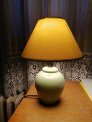a lamp in the room