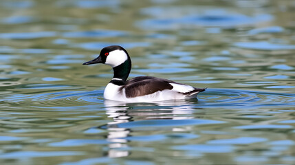 Fototapeta premium Smew, Mergellus albellus