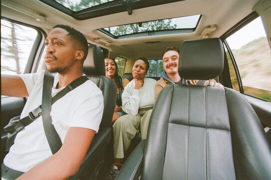 Friends on Road Trip Together