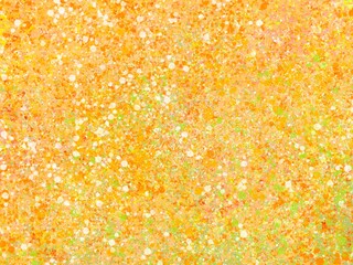 点画で描いた華やかなオレンジ色の背景イラスト