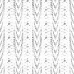 Obraz premium Seamless pattern with geometric waves. Endless stylish texture. Ripple monochrome background. Linear weaved grid.