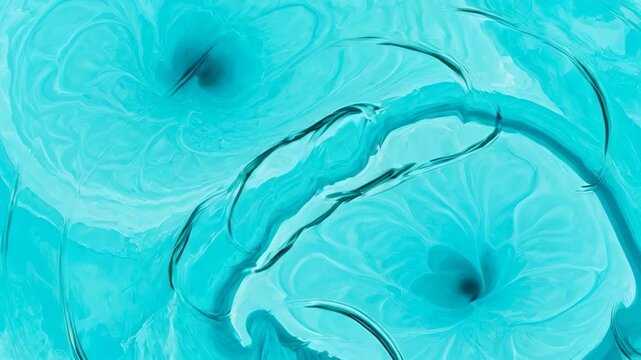 Abstract Teal Swirling Water Vortexes Creating Dynamic Fluid Motion
