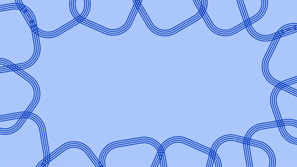 Elegant Blue Scallop Wave Abstract Pattern