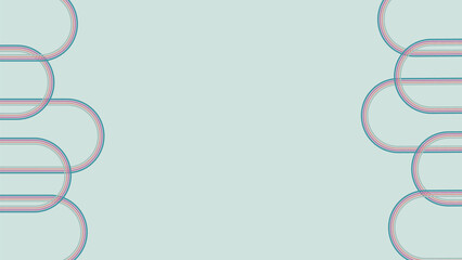 Soft Pastel Green Rounded Abstract Pattern Background