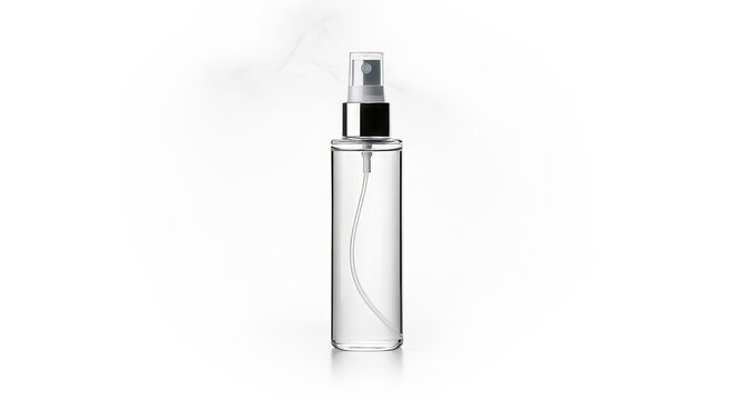 Transparent Perfume Bottle with Atomizer.