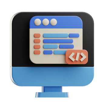 Web Development Code Interface Icon