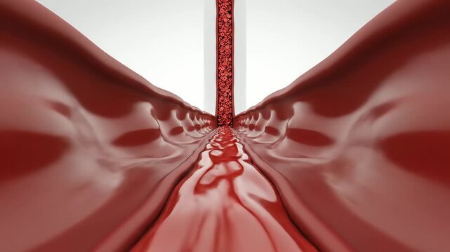 Blood vessels after reduced nicotine exposure. Vasoconstrictive signals fade, allowing vessel walls to relax into smooth, elastic expansion&ndash;contraction waves. Blood flow becomes laminar and steady