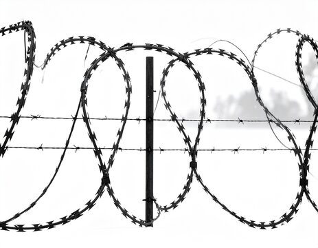 barbed wire fence
