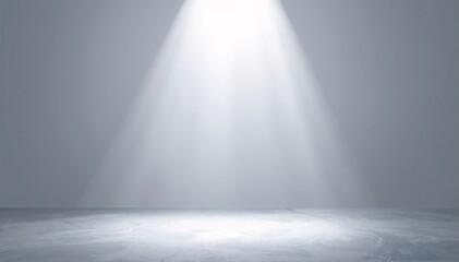 Obraz premium a bright white ceiling light shines downward, softly illuminating the room with a clean, modern glow