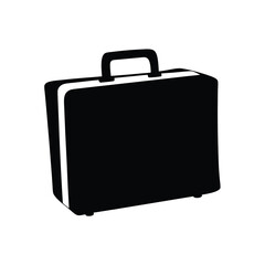 Black and White Suitcase for Business Travel and Professional Appearance