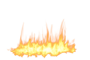 fire flames isolated on white background