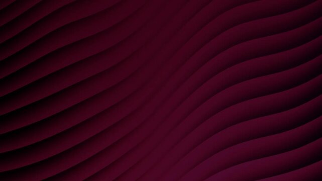 This cinematic horizontal motion graphic features rich, dark burgundy waves that flow with a rhythmic, pulsing motion, making it ideal for high-end fashion backgrounds, title sequences