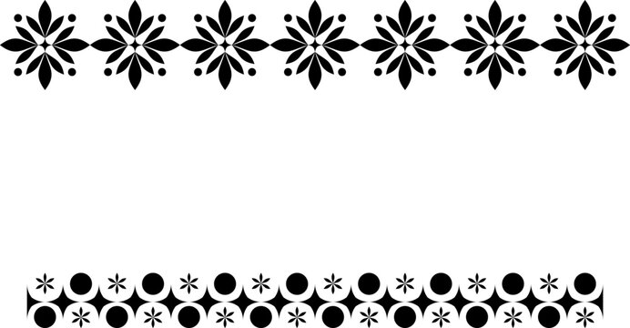 vector frames black on a white background, clipart	
