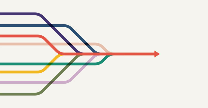 Abstract arrow direction. Technology background