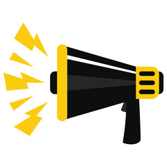 Loud Megaphone Announcement Vector Icon