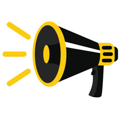Megaphone loudspeaker vector icon illustration