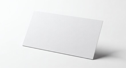 Blank Business Card with Paper Texture Isolated