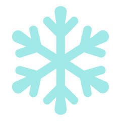 Obraz premium Light Blue Snowflake Vector Icon