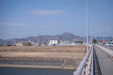 高御位山（たかみくらやま）兵庫県加古川市と高砂市にまたがる標高304mの山のハイキング中に見える風景