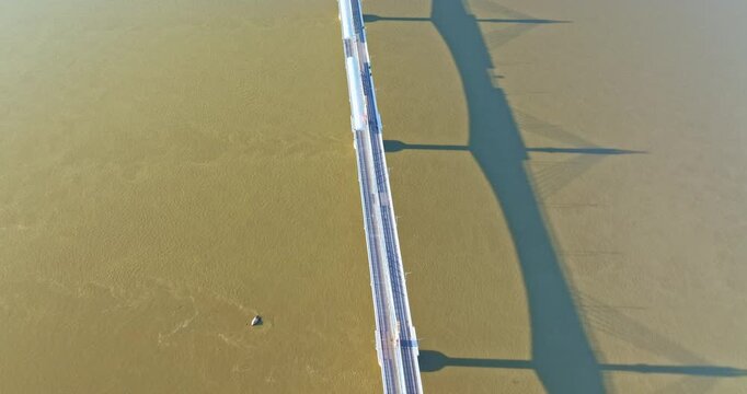 Aerial view above The 5th Friendship Bridge. promises to transform Bolikhamxay into a rising travel and trade hub. Visitors will benefit from improved transport services, modern facilities