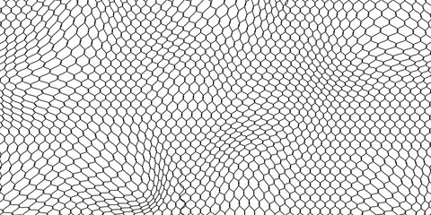 Minimal seamless curved net design with sporty style, ideal for textile prints, sportswear fabrics, and athletic product packaging. © Pandawa
