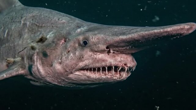 심해어,마귀상어,고블린상어,Deep-sea fish, devil shark, goblin shark
