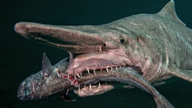 심해어,마귀상어,고블린상어,Deep-sea fish, devil shark, goblin shark