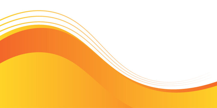 Abstract business banner background with orange abd yeloow gradiend modern curve. D esign elemen line modern art.