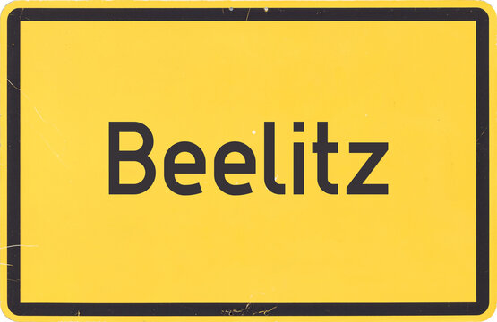 Ortsschild Beelitz