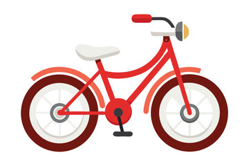 Fototapeta premium kids toy bicycle vector on white background