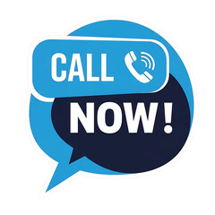 Call Now Button with Phone Icon - Urgent Action, Communication Concept